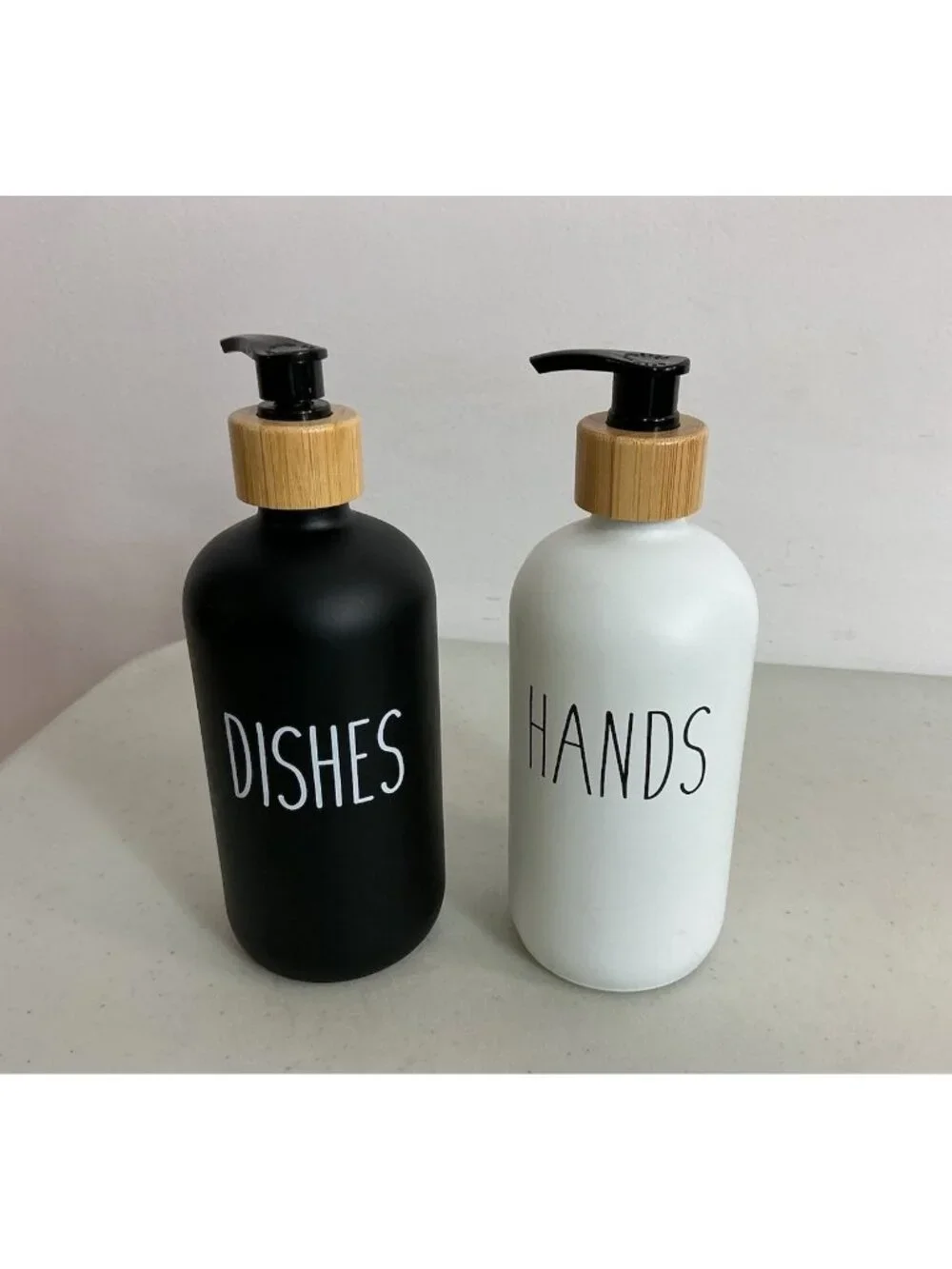 Soap Dispenser Set of Two Bottles New